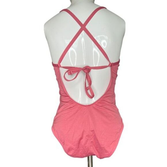Kona Sol size Medium mauvewood modern 1 piece swim - Picture 2 of 8